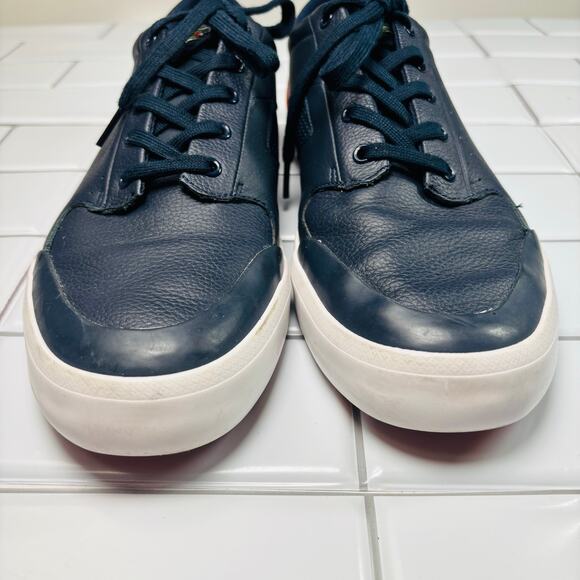 Lacoste 4HND.15 116 1 Casual Sport‎ Men\'s Shoes Sz 11.5 Blue/Orange